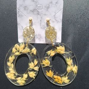 Harvest Moon Acrylic Earrings